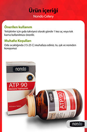 Atp 90 Adenozin Trifosfat 30 Enterik Tablet