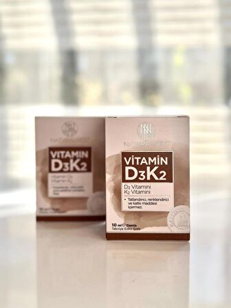 NaturalNest Vitamin D3 K2 Damla 10 ml Sprey 2’Lİ SET