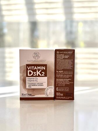 NaturalNest Vitamin D3 K2 Damla 10 ml Sprey 2’Lİ SET