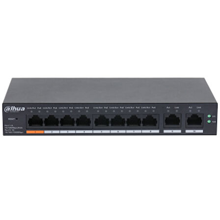 DAHUA CS4010-8ET-60 8XFE- 2XGE YÖNETİLEBİLİR POE SWITCH