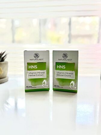 NaturalNest HNS Vitamin-Mineral Herbal Extract 60 Tablet 2'Lİ SET