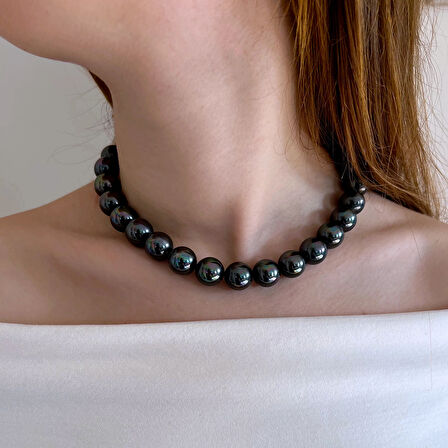 Siyah İnci Kolye – Nocturne Line