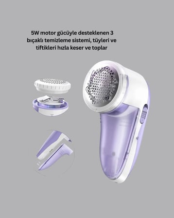Tiftik ve Tüy Toplama Cihazı – 200ml Hazne Kompakt Boyut
