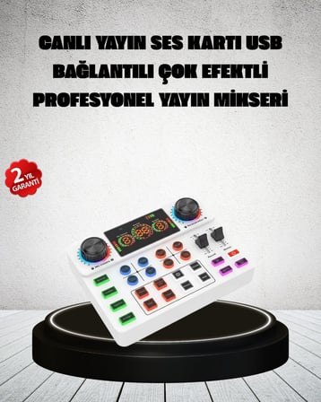 Canlı Yayın ve Karaoke İçin Profesyonel Ses Kartı Bluetooth Destekli