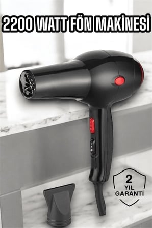 Soğuk ve Sıcak Üfleme Özellikli AC Motorlu Saç Kurutma Makinesi