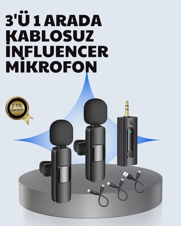 Mobil Uyumlu Mikrofon - Dış Mekân İçin İdeal