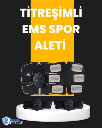 Titreşimli EMS Spor ve Fitness Cihazı Karın Kası Kol Bacak 2025 Model