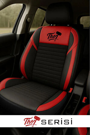 Volkswagen Golf Vii 1.2 Tsi Bmt 105 Midline Plus 2012 UYUMLU THOR SERİSİ TAM SET TAY TÜYÜ OTO KILIF KIRMIZI