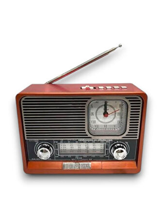 Kablosuz Müzik Deneyimi İçin NostaljikRadyo 1647 Bluetooth Hoparlör