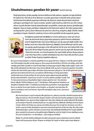 Notos 89.Sayı Kasım-Aralık 2021