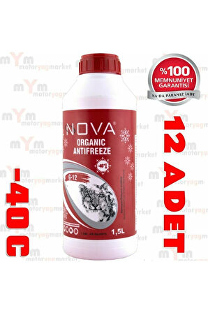 -40 Derece Organik Kırmızı G12 Antifriz 1.5litre X12