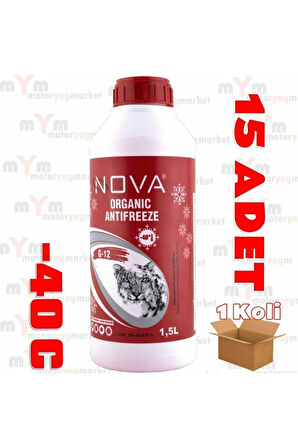 -40 Derece Organik Kırmızı G12 Antifriz 1.5litre X15