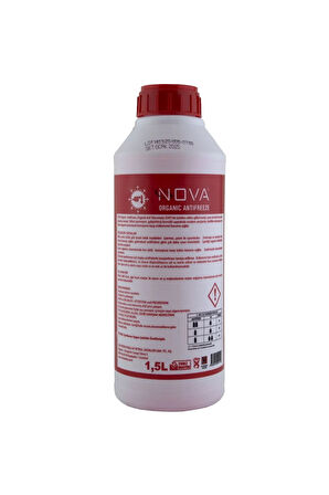 -40 Derece Organik Kırmızı G12 Antifriz 1.5litre X3