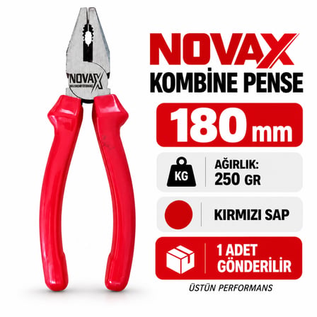 Kombine Pense İzoleli 180 mm Ağırlığı :250 Gram Maximum Performans Yeni Ürün Yerli Üretim