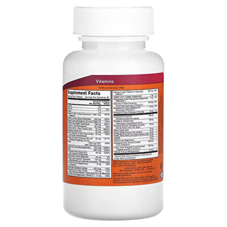 NOW Foods, EVE, Superior Women's Multi Vitamin (Molybdenum+İnositol+Selenium+CoQ10 90 Softgels