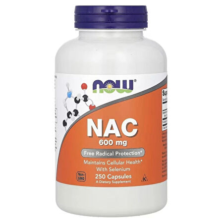 NOW Foods, NAC 600 mg 250 Vegetarian Capsules