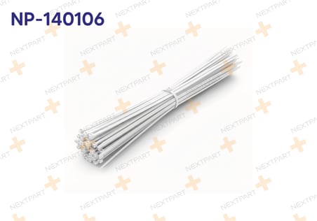 100'lü Set PLASTIK CIRT KELEPCE BEYAZ 3.6 X 150