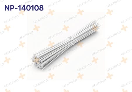 100'lü Set PLASTIK CIRT KELEPCE BEYAZ 3.6 X 200