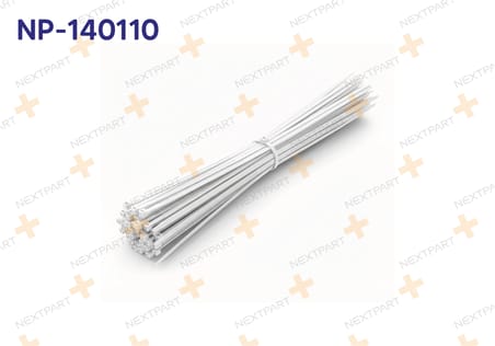 100'lü Set PLASTIK CIRT KELEPCE BEYAZ 3.6 X 250
