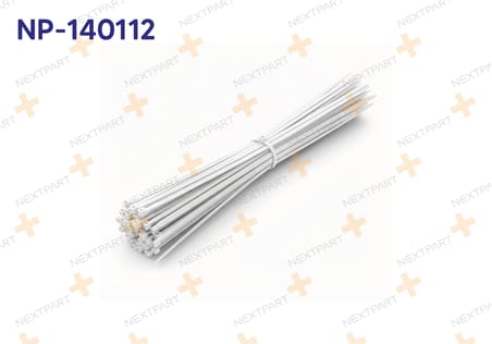 100'lü Set PLASTIK CIRT KELEPCE BEYAZ 3.6 X 300