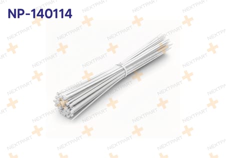100'lü Set PLASTIK CIRT KELEPCE BEYAZ 3.6 X 370