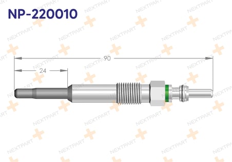 2'li Set KIZDIRMA BUJISI CLIO KANGOO MEGANE LOGAN SANDERO DUSTER 1.5 DCI 7700111323 110652457R ile U