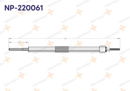 KIZDIRMA BUJISI YARIS 1.4D 2011-2018 401442713854 19850-0W020 ile Uyumlu