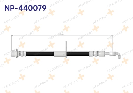 FREN HORTUMU ON SOL AVENSIS T25 2003-2008 90947-02D23 90080-94200 ile Uyumlu