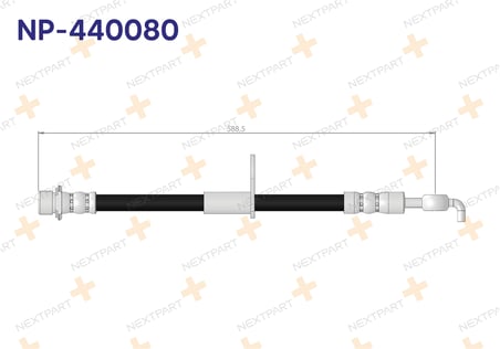 2'li Set FREN HORTUMU ON SAG AVENSIS T25 2003-2008 90947-02D22 90080-94199 ile Uyumlu