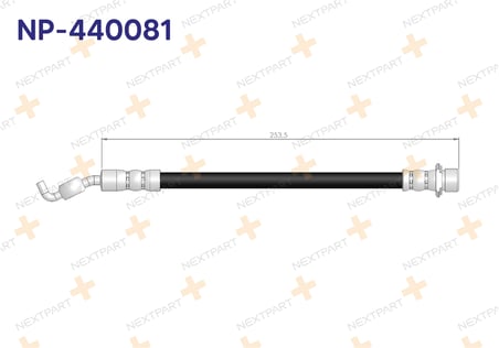 FREN HORTUMU ARKA AVENSIS T25 2003-2008 90947-02E85 90080-94178 ile Uyumlu
