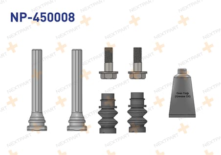 FREN KALIPER TAMIR TAKIMI CIVATALI ARKA CRAFTER 2018- TRANSPORTER T6 2015- AMAROK 2011- 8200392697 2