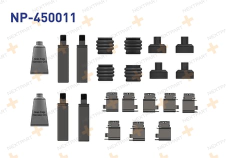 FREN KALIPER TAMIR TAKIMI 2 TEKER FULL SET CIVATALI SACLI ON ARKA MASTER III MOVANO 2010- 8200162582
