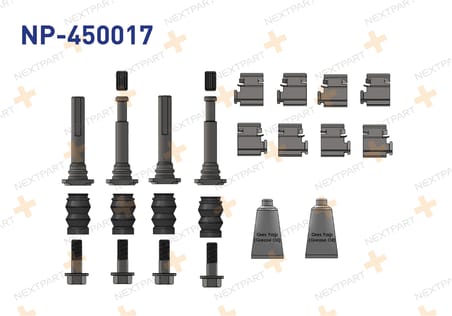 FREN KALIPER TAMIR TAKIMI 2 TEKER FULL SET CIVATALI SACLI ON TRANSIT V347 2006- 8200386451 4413749 i