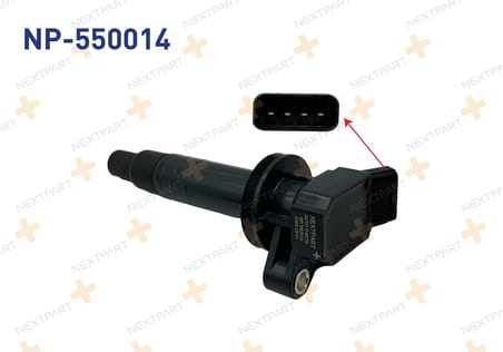 ATEŞLEME BOBINI TOYOTA COROLLA 1.4 1.6 VVT-i 2002-2007 AURIS 1.4 2007-2012 AVENSIS 1.6 1.8 VVT-i 200