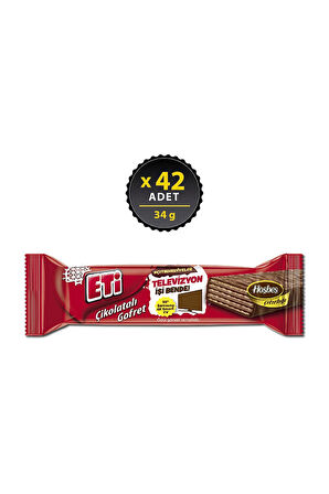 Çikolatalı Gofret 34 g x 42 Adet