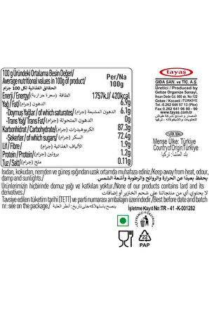Tayaş Coffee Intense Kahve Aromalı Sert Şeker 1 Kg Poşetli