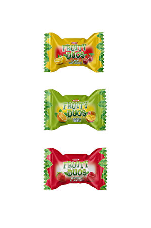 Fruity Duos Meyve Dolgulu Sert Şeker 1 Kg