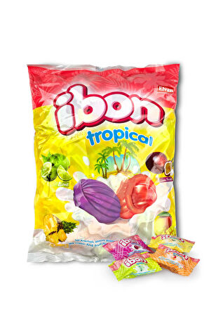 Ibon Tropical Sütlü Meyveli Şeker 1000 Gr. (1 Poşet)