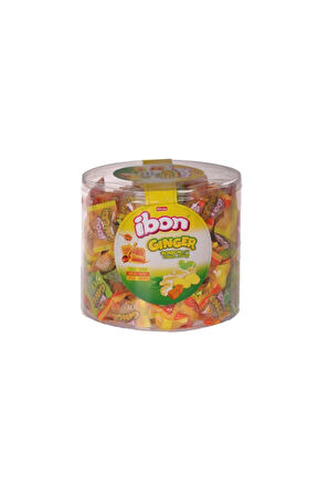 Ibon Ginger Zencefilli Şeker 1000 Gr. Silindir (1 Kutu)