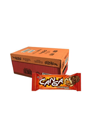 Canga Yer Fıstıklı Karamelli Çikolata Bar / 16 Adet / 45 Gr