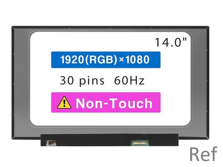 14.0" inç 30pin Slim 1920*1080 IPS FHD 60Hz Notebook Lcd Panel - Ekran  LP140WF8-SPFA / Outlet