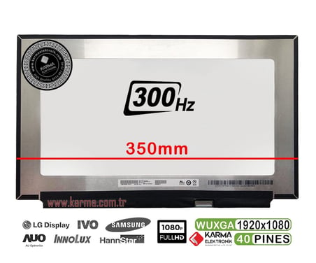 15.6" Narrow 40pin Slim 1920*1080p FHD IPS (300Hz) Notebook Lcd Ekran - Panel TL156VDXP01-00 (Dar Soket)