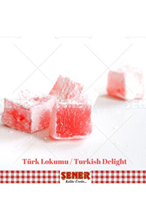 Glikozsuz Lokum 1.5 Kg Güllü Lokum Atıştırmalık