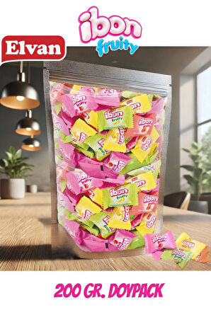 Ibon Sütlü Meyveli Şeker 200 Gr. Küçük Boy Dökme Doypack Çilek Kavun Şeftali Muz