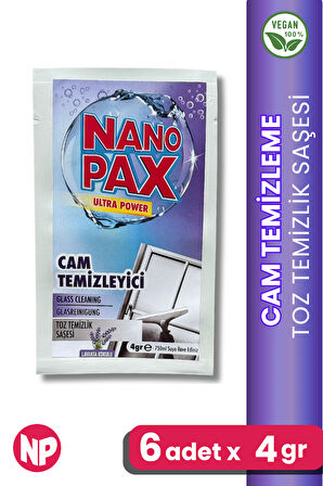 CAM TEMİZLİK TOZ TEMİZLİK SAŞESİ (6 adet X 4gr)