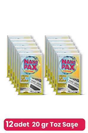 MUTFAK - YAĞ SÖKÜCÜ TOZ TEMİZLİK SAŞESİ (12 adet X 20gr)