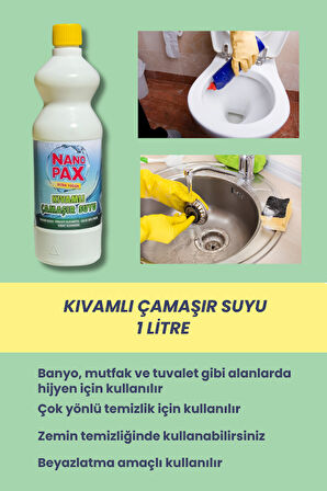 KIVAMLI ÇAMAŞIR SUYU 1lt