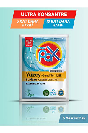 6 ADET YÜZEY TEMİZLİK TOZU (ULTRA KONSANTRE DETERJAN SAŞESİ)