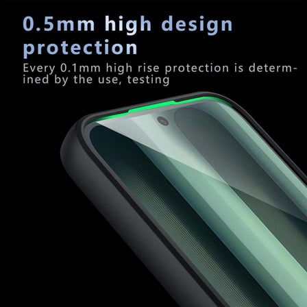 Nothing Phone (3) Mat Siyah Şeffaf Kılıf + Temperli Cam Ekran Koruyucu Set