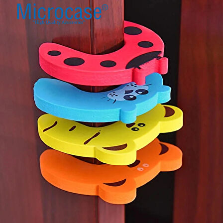  Microcase Hayvan Desenli Esnek Yumuşak Kapı Kolu Koruma Çocuk Parmak Sıkışma Önleyici Köpük - AL4547 2 Adet Model:AL4547 Desen Uğur Böceği Kırmızı Maymun Kahverengi Kaplan Sarı Fok Mavi Ayı Turuncu Çocuk Koruması Çocuklar, evcil hayvanlar ve 